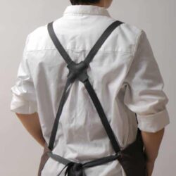 全身式工作圍裙｜深灰織帶肩掛式